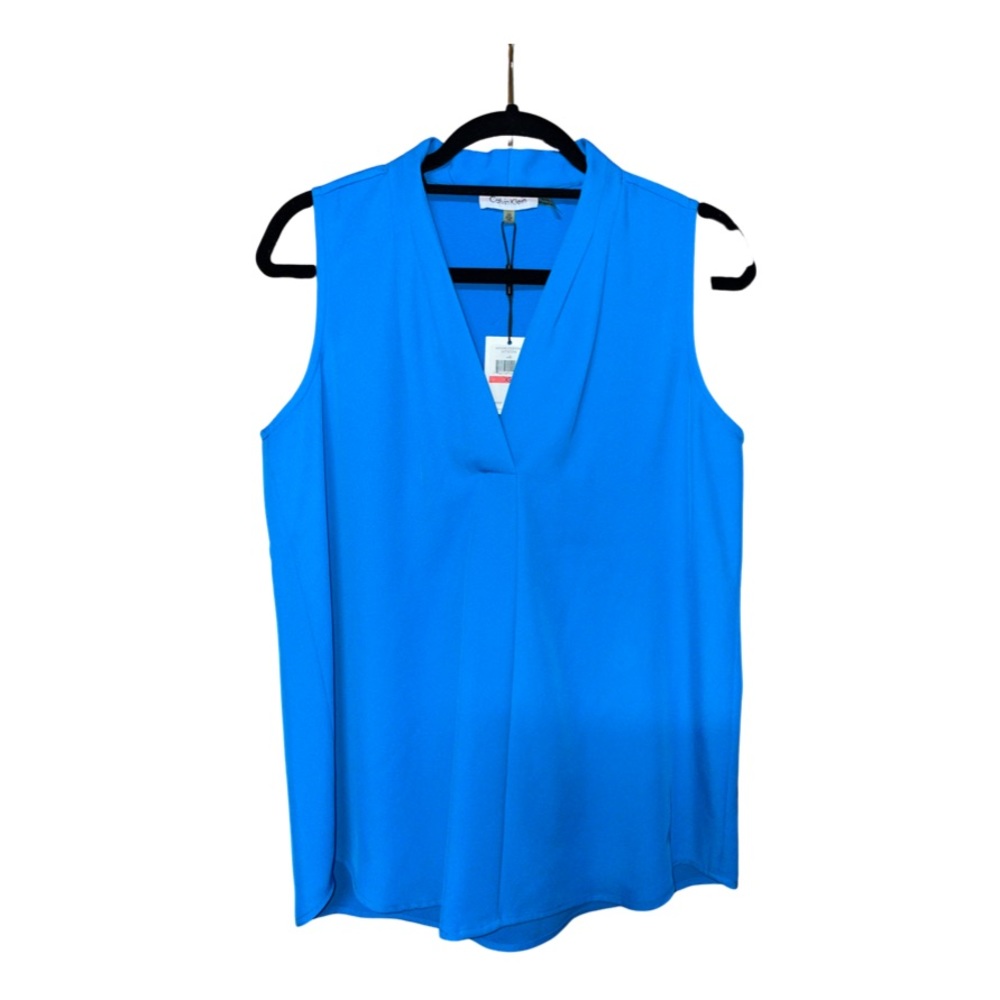 NWT Calvin Klein Blue Blouse - Size XS